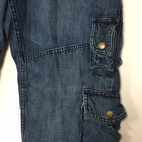 Ralph Lauren Crop Cargo Jeans w/Pockets GALORE! - Picture 7 of 13